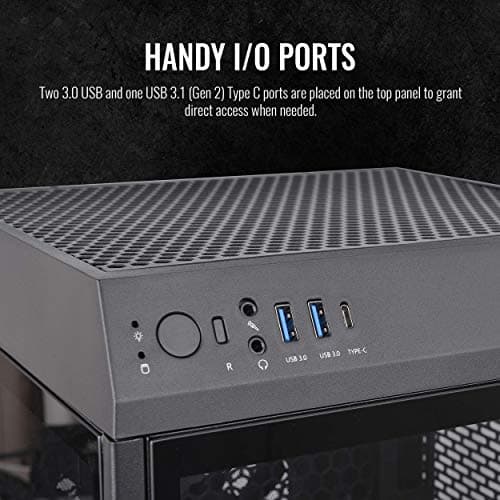 Thermaltake The Tower 100 Mini-ITX Tower Black Tempered Glass Side Panel image