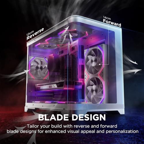 Asiahorse NYOTA 120mm Case Fan White Reverse Blade image