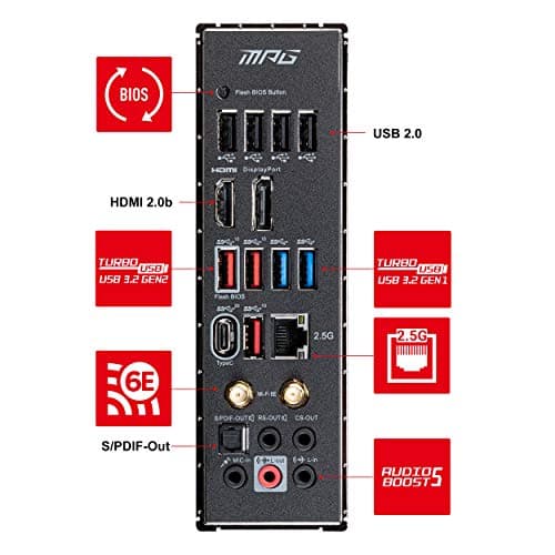 MSI MPG Z590 GAMING CARBON WIFI Gaming Motherboard image