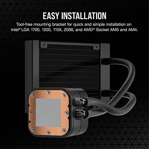 Corsair iCUE H60x RGB ELITE Water 120mm Black image