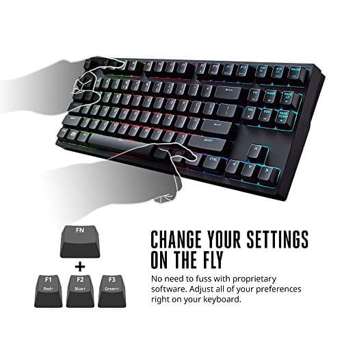 Cooler Master MasterKeys Pro S RGB Wired Standard Cherry MX Brown Mechanical Keyboard image