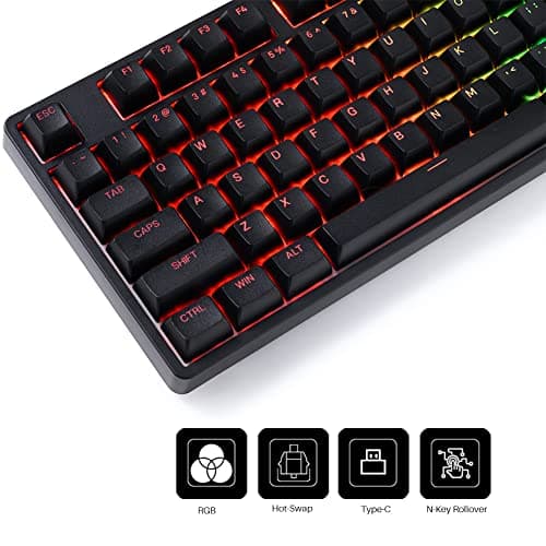 Akko 5087S Shine-Through RGB Wired Standard Mechanical Gaming Keyboard with Akko CS Jelly Purple Tactile Switches image