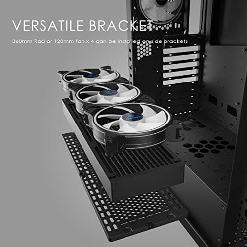 Anidees AI CRYSTAL XL PRO LITE ATX Full Tower Black Tempered Glass image