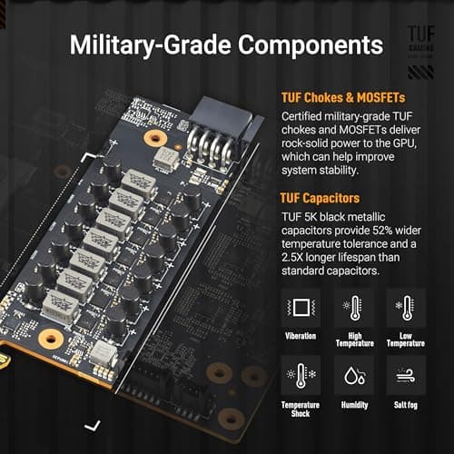 Asus TUF GAMING OC Radeon RX 9070 XT 16GB GDDR6 Black / Silver image