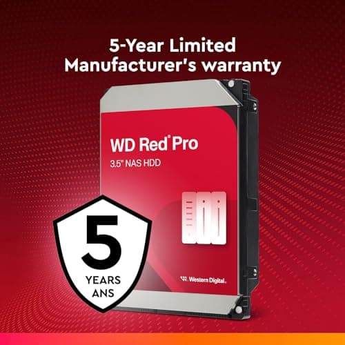 Western Digital Red Pro 4TB HDD 3.5" 7200RPM SATA 6.0 Gb/s image