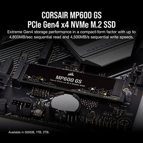 Corsair MP600 GS 1TB SSD M.2-2280 PCIe 4.0 x4 NVMe image