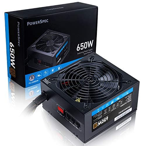 PowerSpec PS 650BSM Black 650W Semi-Modular 80+ Bronze Certified image