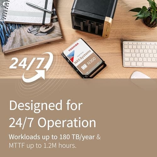 Toshiba N300 8TB HDD 3.5" 7200RPM SATA image