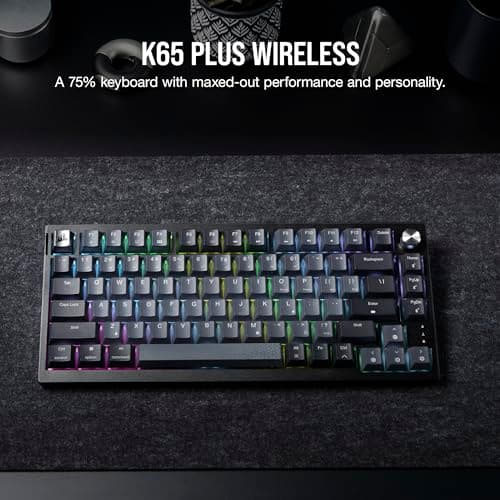 Corsair K65 PLUS RGB Wired/Wireless Corsair MLX Red Linear Gaming Keyboard image