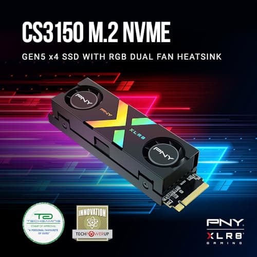 PNY CS3150 RGB 1TB SSD M.2-2280 PCIe 5.0 x4 NVMe image