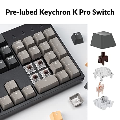 Keychron C2 Pro V1 RGB Hotswap Wired Mechanical Gaming Keyboard with Keychron K Pro Brown Switches image