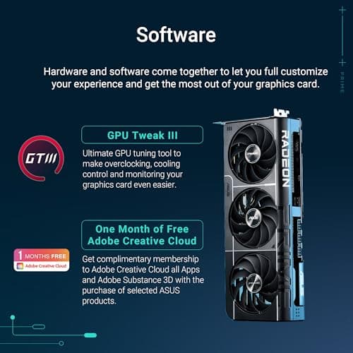 Asus PRIME OC Radeon RX 9070 XT 16GB GDDR6 Black image