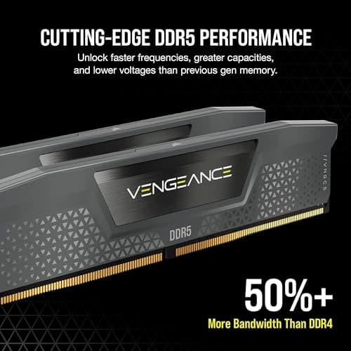 Corsair Vengeance 64GB (2 x 32GB) DDR5-6000 PC5-48000 CL30 Dual Channel Desktop Memory Kit CMK64GX5M2B6000C30 image