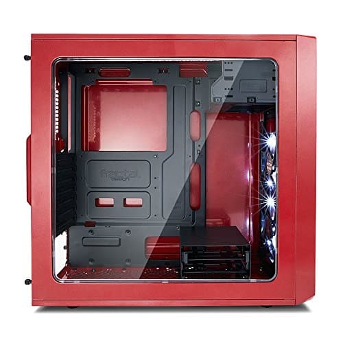 Fractal Design Focus G ATX Mid Tower Black / Red with Acrylic Side Panel and USB 3.2 Gen 1 Type-A, USB 2.0 Type-A image