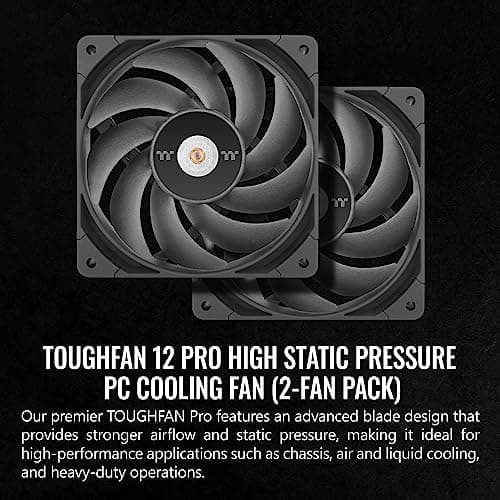 Thermaltake TOUGHFAN 12 Pro 120mm Black PWM 2-Pack image