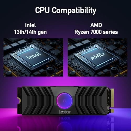 Lexar NM1090 w/ Heatsink 2TB M.2 SSD PCIe 5.0 NVMe image