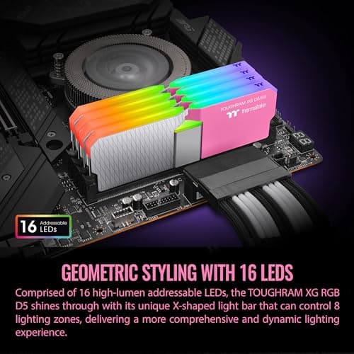 Thermaltake TOUGHRAM XG RGB Pink / White DDR5-6000 CL36 32GB (2x16GB) image