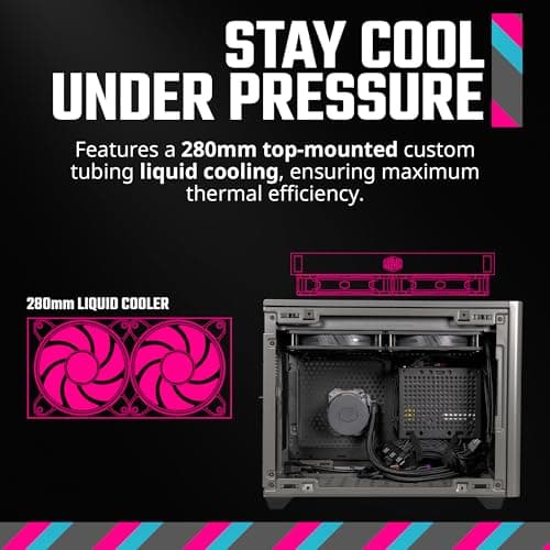 Cooler Master NR200P MAX UK Edition Mini-ITX Tower Black Tempered Glass image