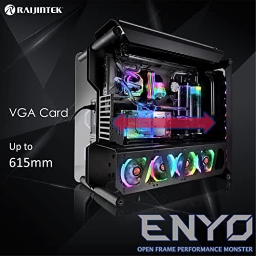 RAIJINTEK Enyo ATX Full Tower Black with Tempered Glass Side Panel and USB 3.2 Gen 1 Type-A Front Panel image