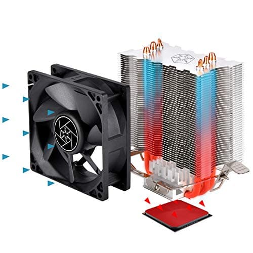 Silverstone Krypton KR02 Air 125mm 56.1 CFM Black / Silver image