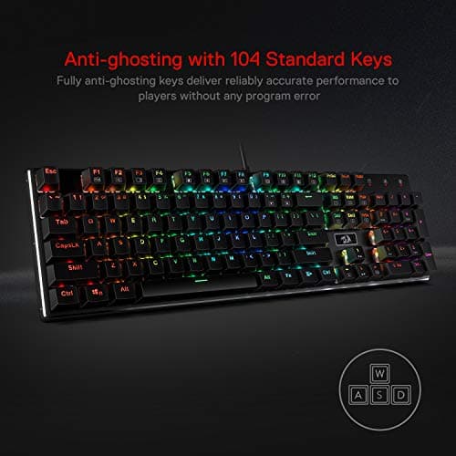 Redragon DEVARAIAS K556 RGB Wired Outemu Brown Switch Mechanical Gaming Keyboard image