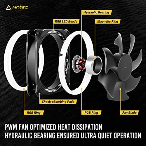 Antec SPARK 120mm Black RGB PWM 45.03 CFM 1-Pack image