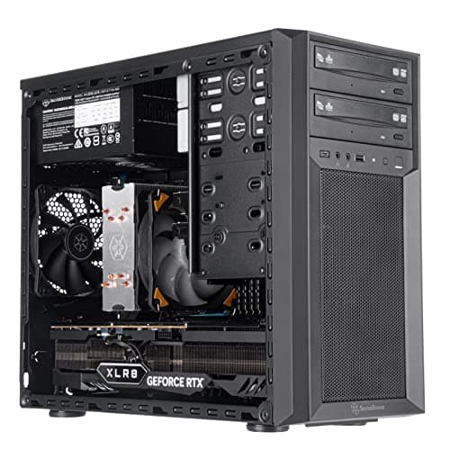 Silverstone FARA 313 Micro ATX Mid Tower Black with USB 3.2 Gen 2 Type-C and USB 3.2 Gen 1 Type-A image
