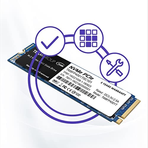 TEAMGROUP MP34 1TB M.2-2280 SSD PCIe 3.0 X4 NVMe image