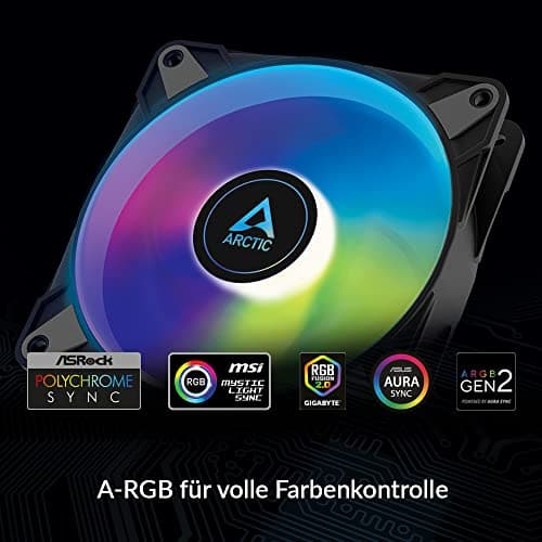 ARCTIC P14 PWM PST A-RGB 140mm Black 68 CFM 1-Pack image