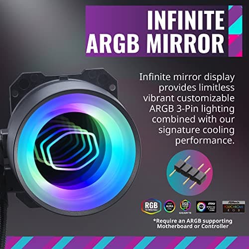 Cooler Master MasterLiquid ML280 Mirror Water 280mm Black image