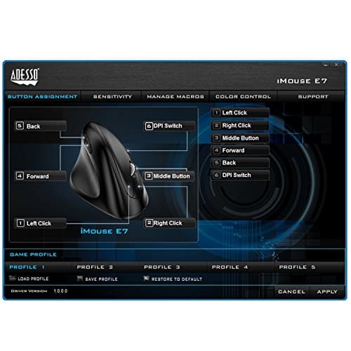 Adesso iMouse E7 Wired Optical Mouse image