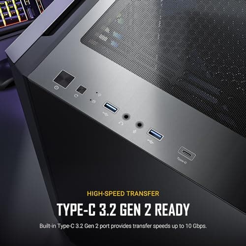 Antec P20C ARGB ATX Mid Tower Black Tempered Glass image