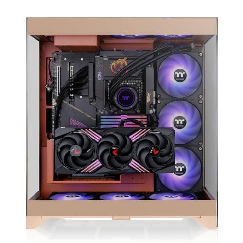 Thermaltake CTE E550 ATX Mid Tower Orange Tempered Glass Side Panel image