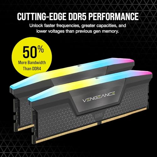 Corsair Vengeance RGB Black DDR5-6400 CL32 32GB (2x16GB) image