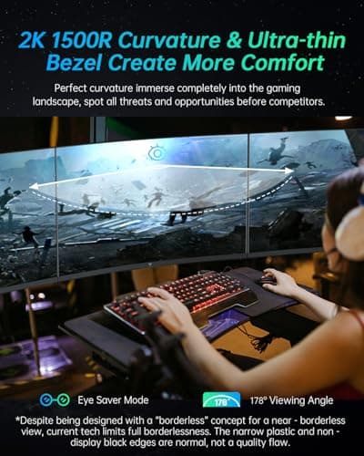 KTC H32S17 31.5" 1440p 165Hz VA Curved Monitor image