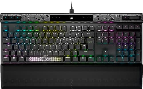 Corsair K70 MAX RGB UK Wired Corsair MGX Steel Grey Gaming Keyboard image