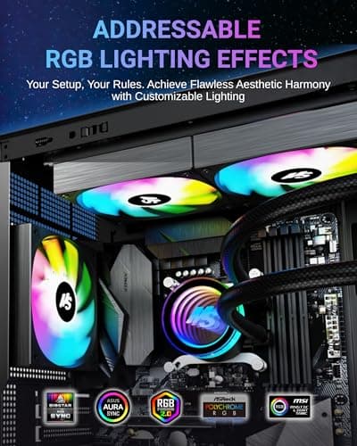 Minorsonic ARGB CPU Cooler 360mm Black image