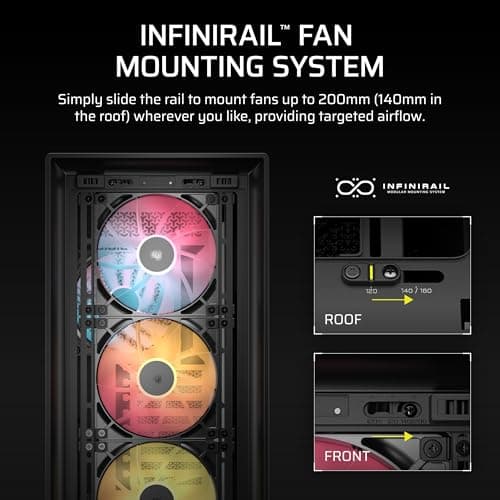 Corsair FRAME 5000D RS ARGB ATX Mid Tower Black Tempered Glass image