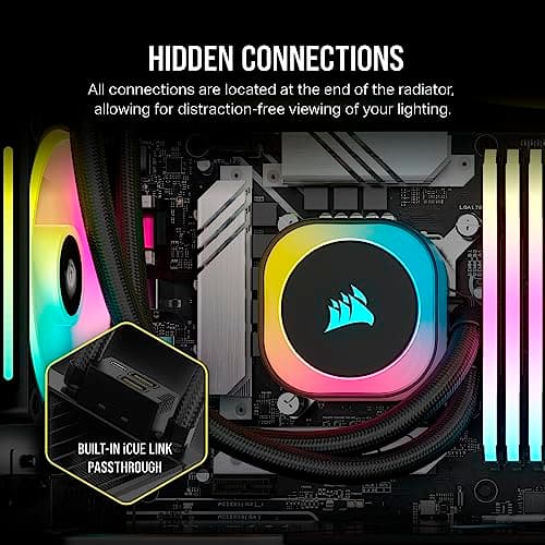 Corsair iCUE LINK H150i RGB Water 360mm 63.1 CFM Black image