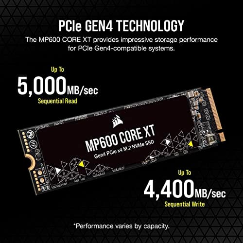 Corsair MP600 CORE XT 4TB M.2 SSD PCIe 4.0 NVMe image