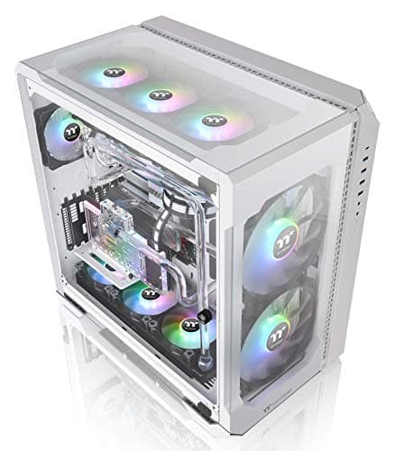 Thermaltake View 51 ATX Full Tower Snow ARGB Edition Tempered Glass Side Panel image