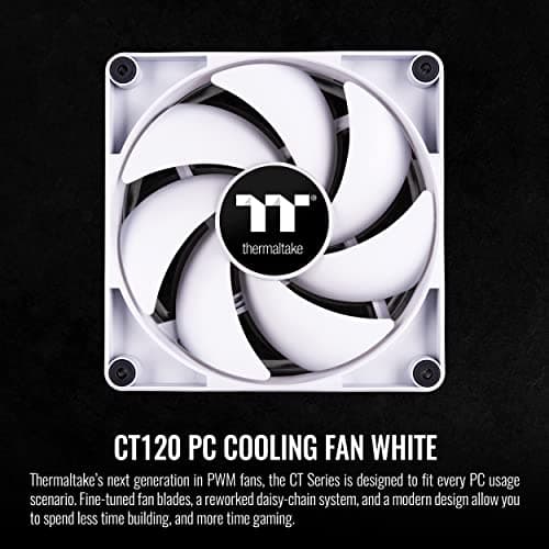 Thermaltake CT120 120mm White PWM 57.05 CFM 2-Pack image