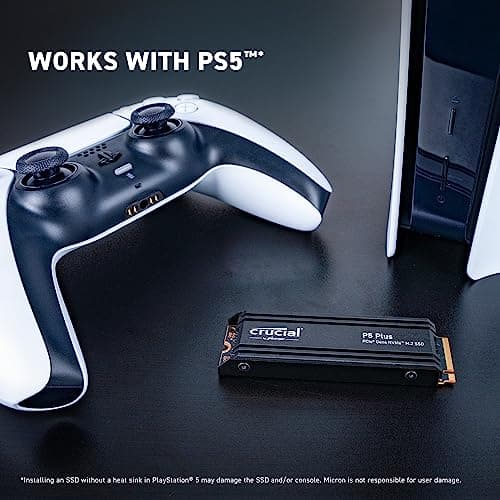 Crucial P5 Plus 2TB M.2 SSD PCIe 4.0 NVMe W/Heatsink image