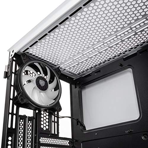 KOLINK Citadel Micro ATX Mini Tower Black Mesh RGB Tempered Glass Side Panel image