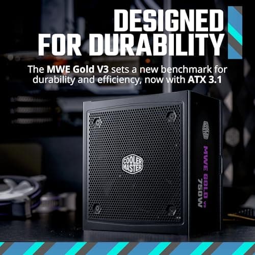 Cooler Master MWE Gold V3 Black ATX 750W Fully Modular 80+ Gold Certified image