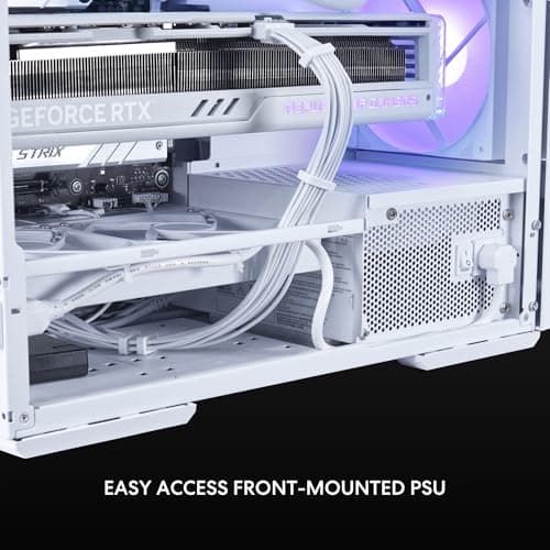 Lian Li Lancool 207 ATX Mid Tower White with Tempered Glass Side Panel and USB 3.2 Gen 2 Type-C, USB 3.2 Gen 1 Type-A image