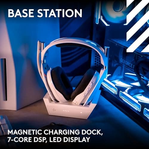 Logitech ASTRO A50 (GEN 5) Closed-Back White/Red Headset image