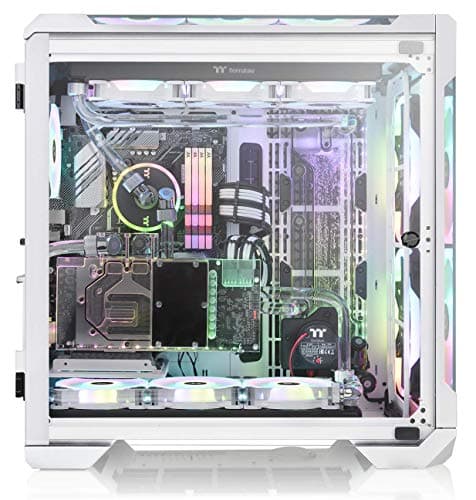 Thermaltake View 51 ATX Full Tower Snow ARGB Edition Tempered Glass Side Panel image
