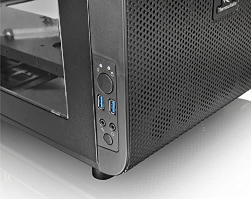 Thermaltake Core V21 Micro ATX Mini Tower Black with Acrylic Side Panel and USB 3.2 Gen 1 Type-A image