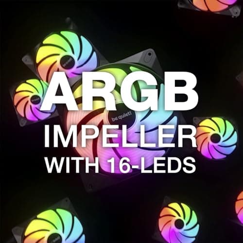 be quiet! Light Wings LX 140mm Addressable RGB PWM 75.5 CFM White 3-Pack image